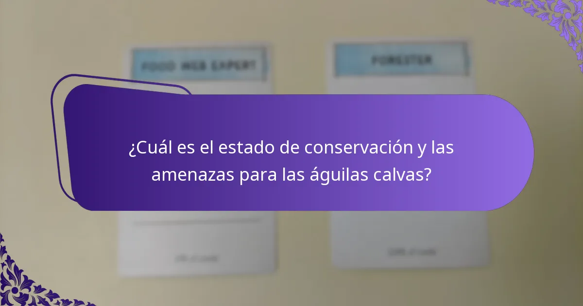 ¿Cuál es la dieta del águila calva?