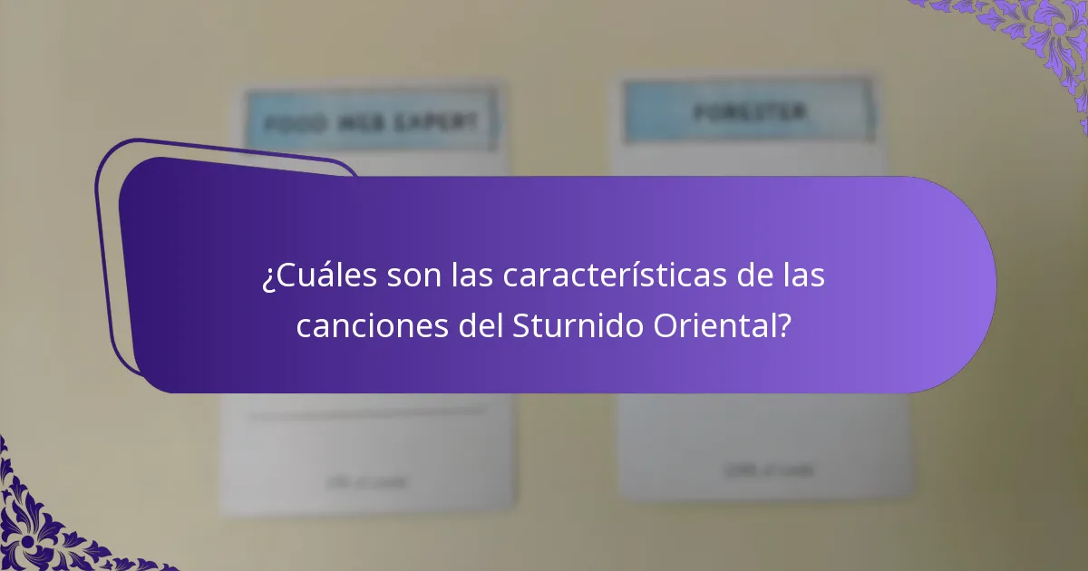 ¿Cuál es el estado de conservación y las amenazas para el Sturnido Oriental?