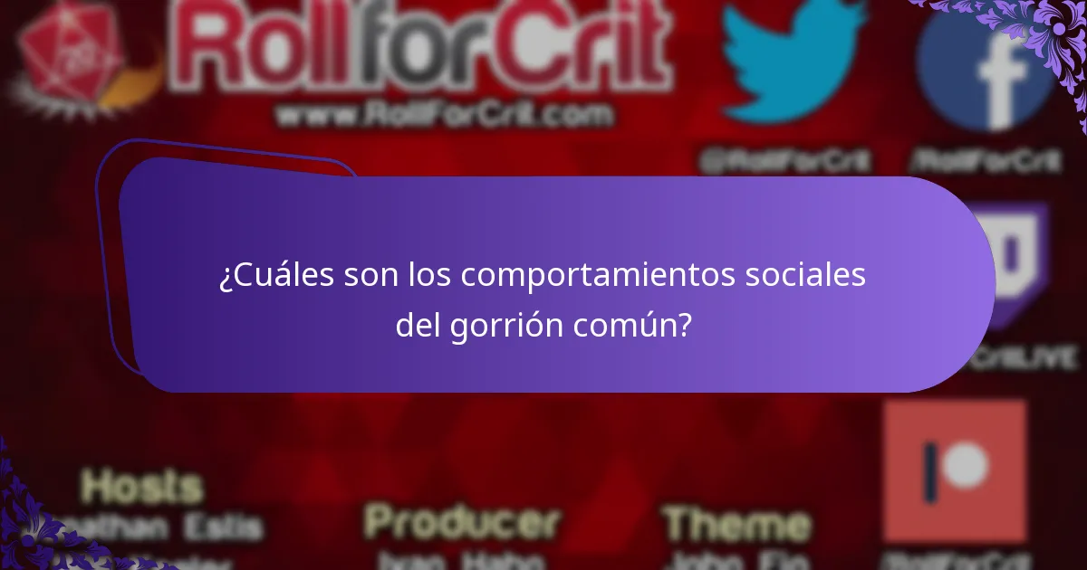 ¿Qué comen los gorriones comunes?