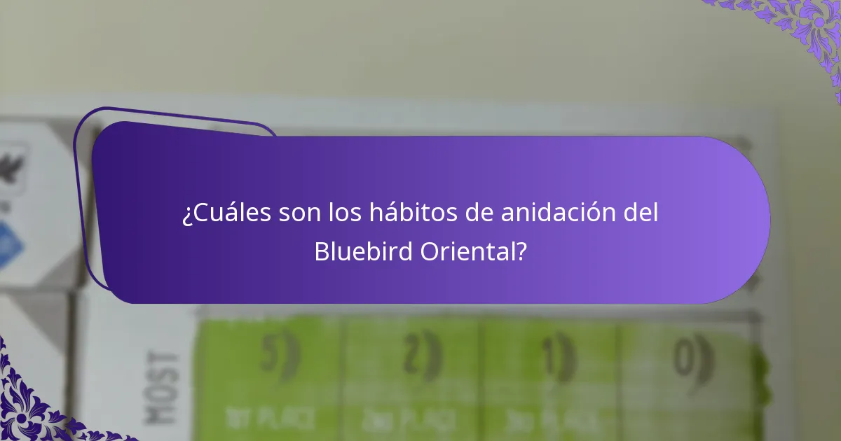 ¿Qué come el Bluebird Oriental?