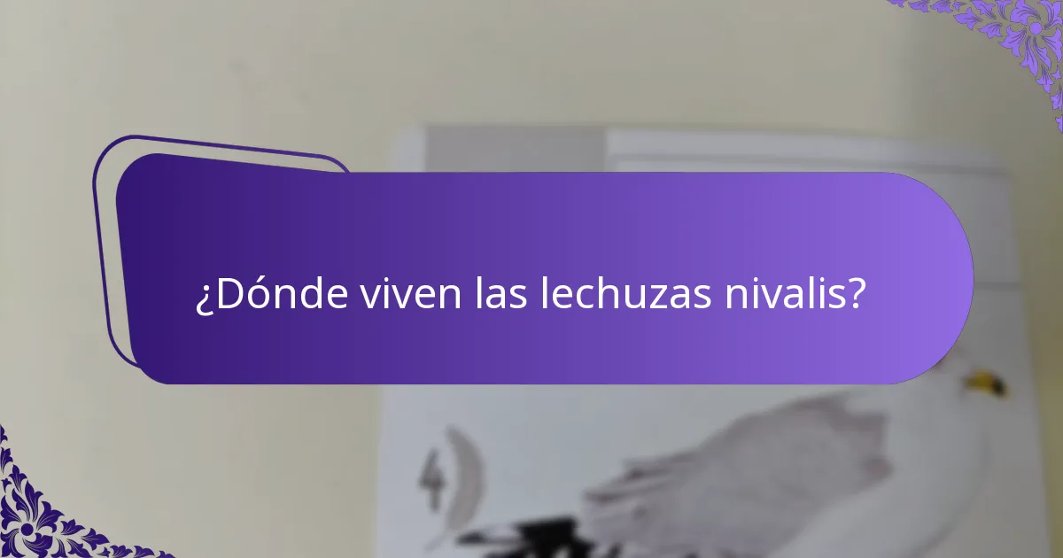¿Cuál es el estado de conservación de las lechuzas nivalis?